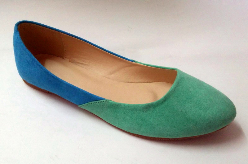 PU combine upper special shape elegant ladies casual shoes